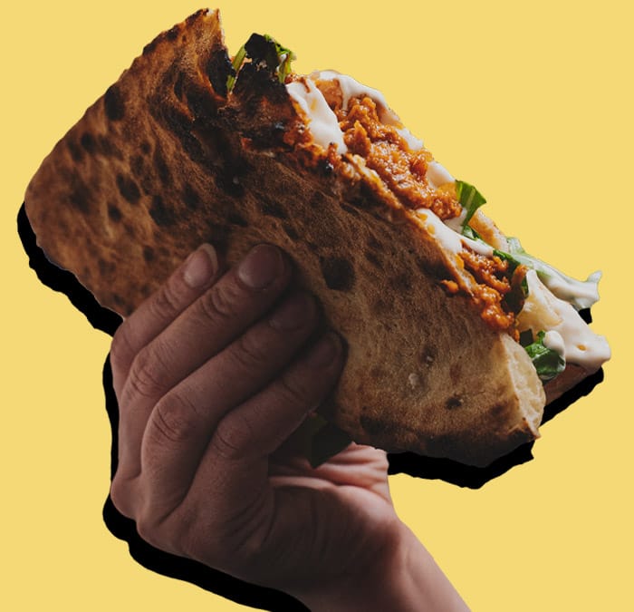 FLIPin pizza sandwich