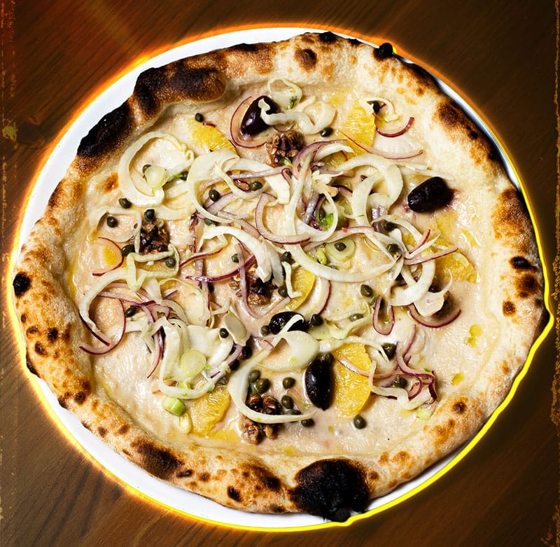 Huhtikuun pizza Mimosa